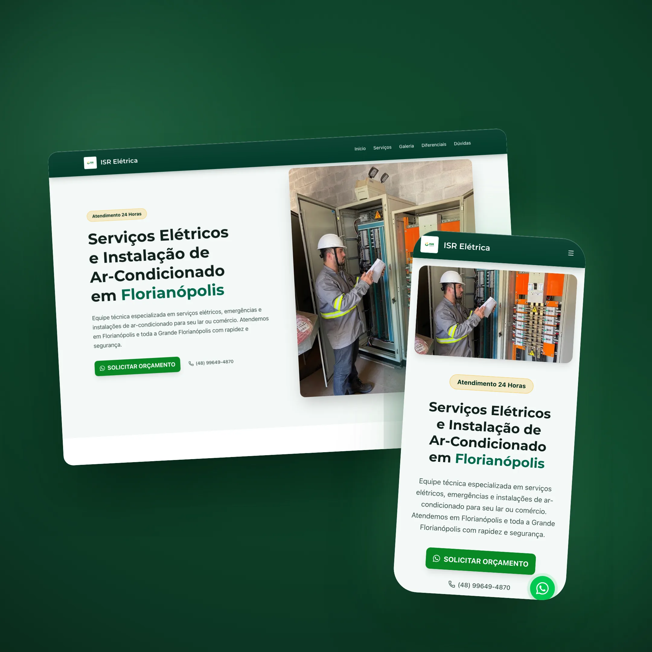ISR Elétrica site showcase